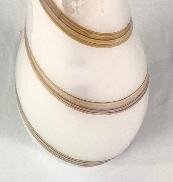 large 1990s hand blown contemporary cased glass vase 5601