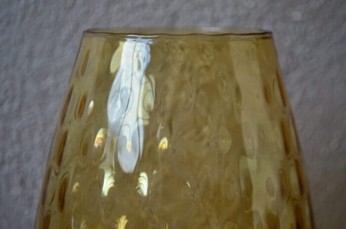 large amber glass bowl 4