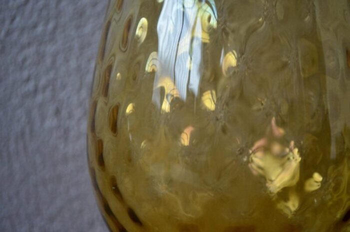 large amber glass bowl 5