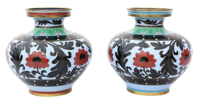 large antique chinese vases set of 2 1