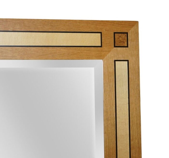 large burr walnut sycamore overmantle mirror by david linley 3