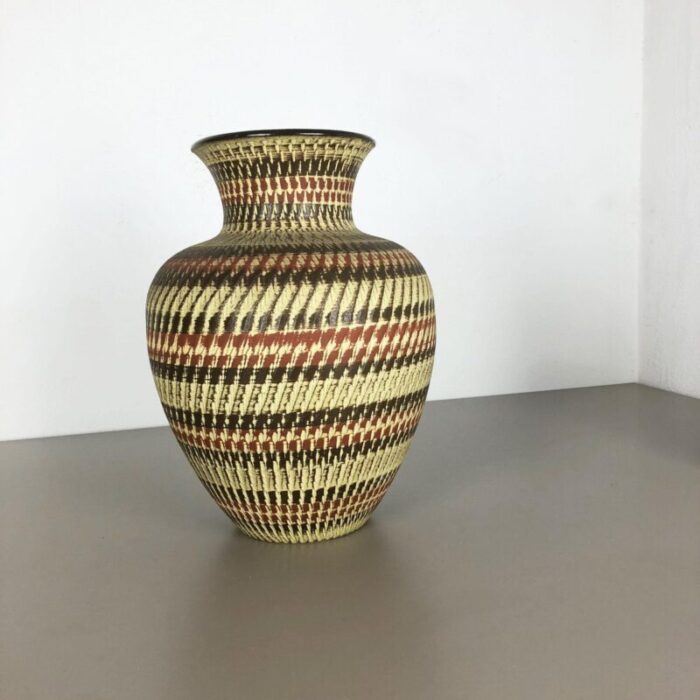 large ceramic pottery floor vase from duemmler and breiden germany 1950s 2