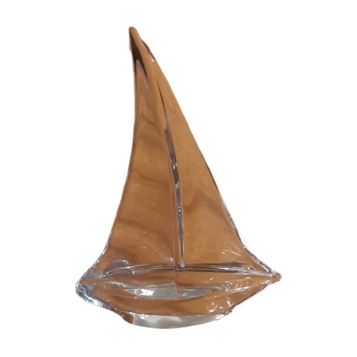 large crystal sailboat from daum france 11