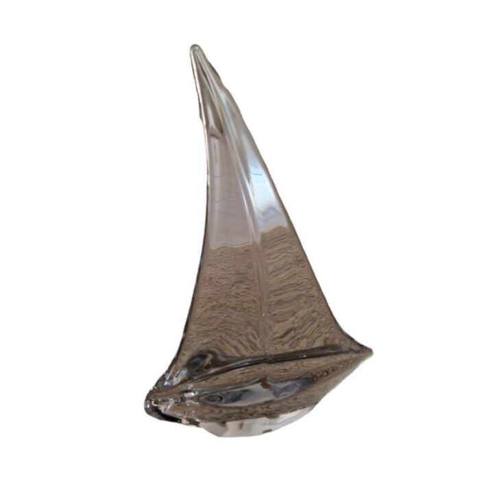 large crystal sailboat from daum france 6