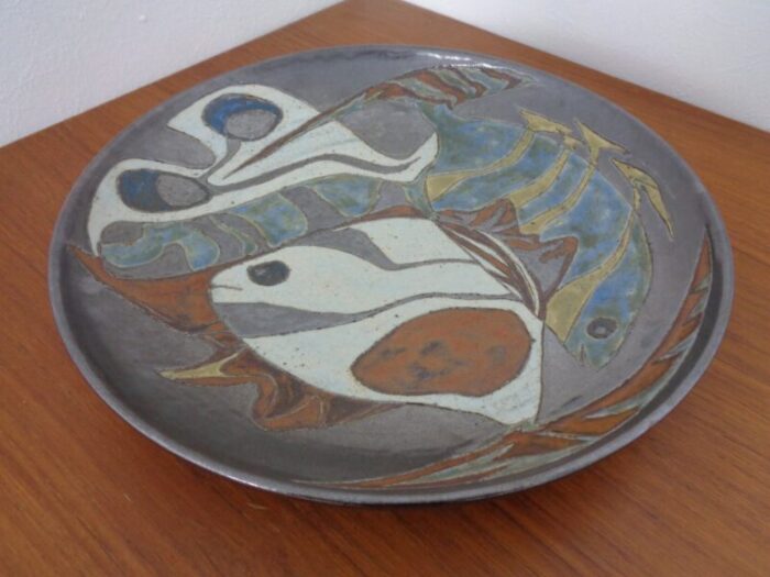 large danish studio ceramic bowl 1960s 4