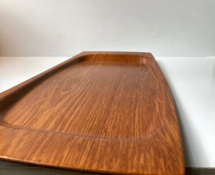 large danish teak serving tray from langva 1960s 6