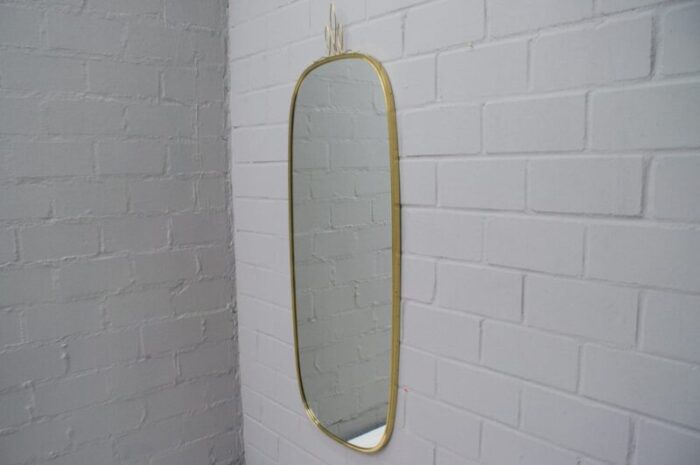 large german brass wall mirrors from gebrueder schoeninger munich 1950s set of 2 4