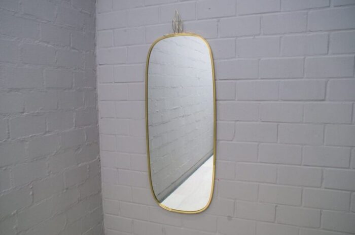 large german brass wall mirrors from gebrueder schoeninger munich 1950s set of 2 6