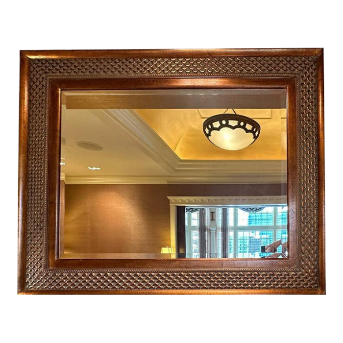 large gold ornate mirror 0859