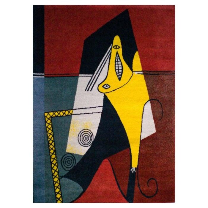 large la figura wool carpet in the style of picasso 1