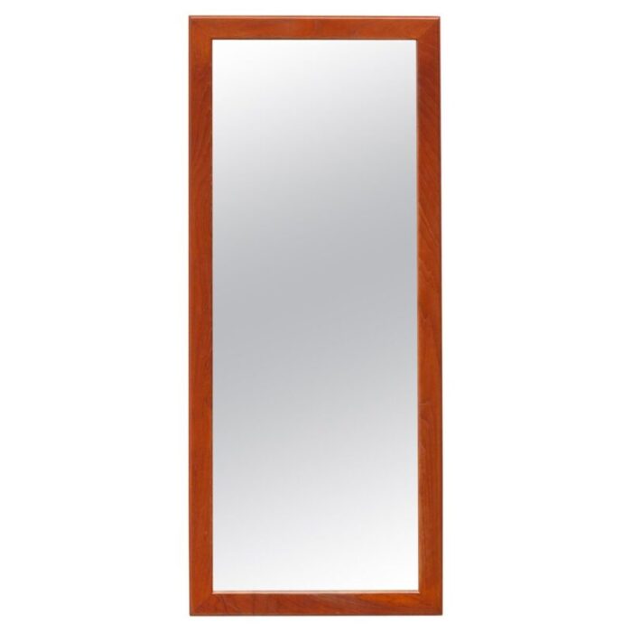 large mid century danish teak mirror by aksel kjersgaard 1