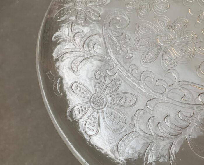 large mid century finnish glass plate from humppila 16