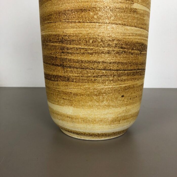 large multi color pottery fat lava 546 40 vase from scheurich 1960s 13