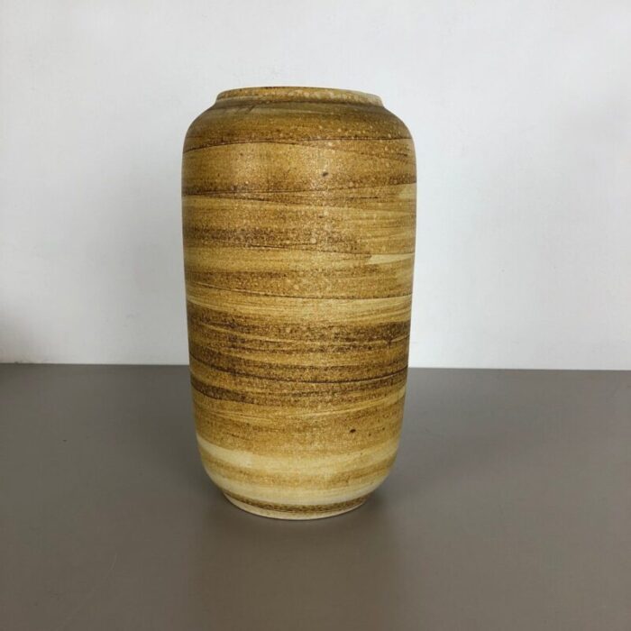 large multi color pottery fat lava 546 40 vase from scheurich 1960s 2