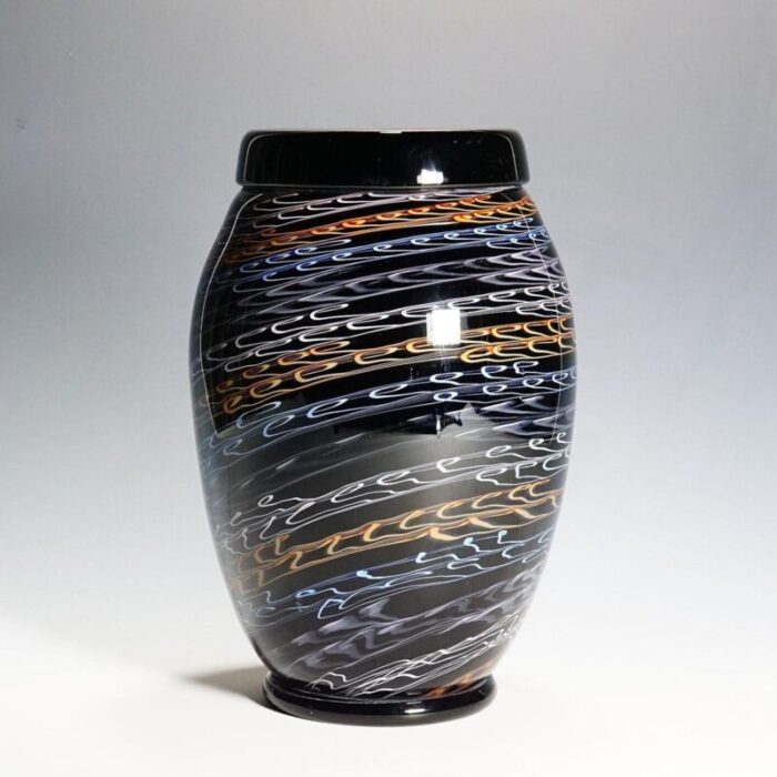 large murano art glass vase by master paolo crepax 1990s 6