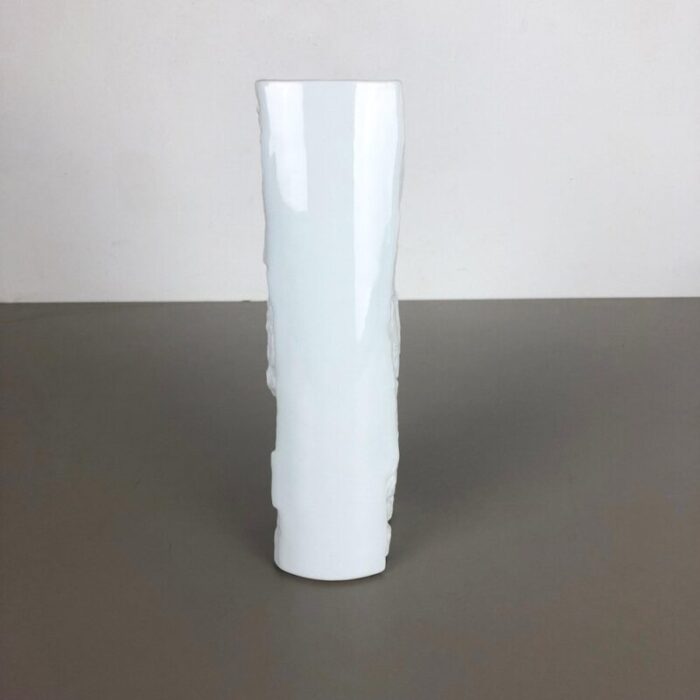 large op art porcelain vase from bareuther germany 1970s 10