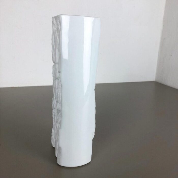 large op art porcelain vase from bareuther germany 1970s 11