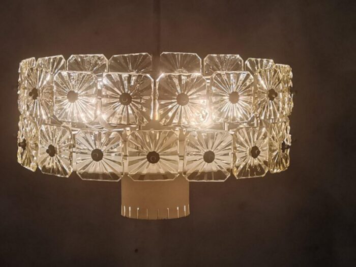 large vintage mid century ceiling light from lbl 1960s 7214