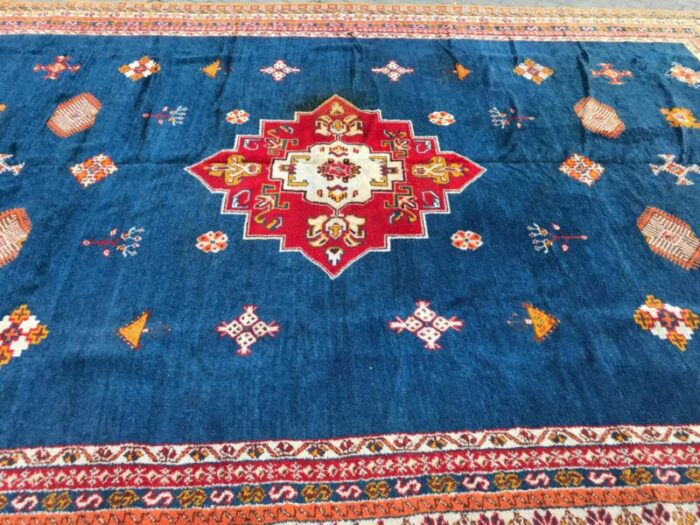 large vintage moroccan hand knotted rug 10