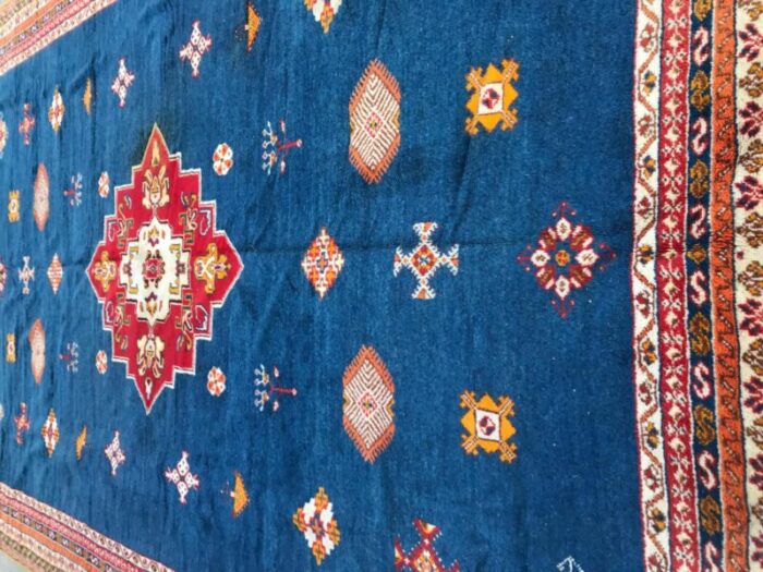 large vintage moroccan hand knotted rug 3