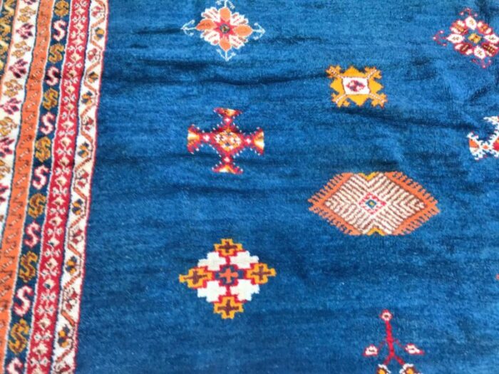 large vintage moroccan hand knotted rug 9