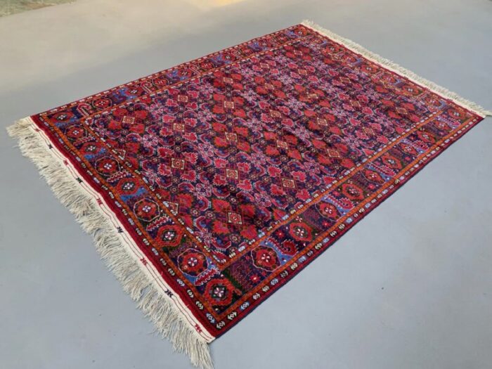 large vintage turkoman beshir rug 4