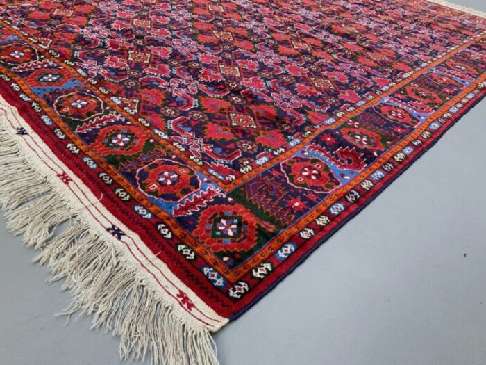 large vintage turkoman beshir rug 5