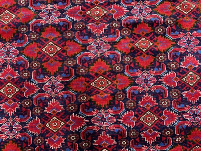 large vintage turkoman beshir rug 7