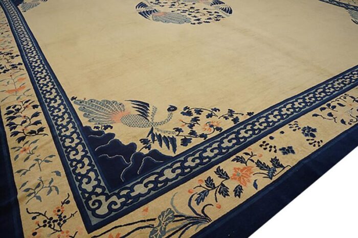 late 19th century chinese peking carpet 2215