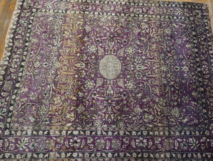 late 19th century persian silk kashan by kazan 0131