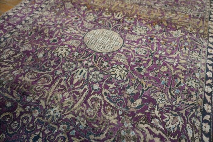 late 19th century persian silk kashan by kazan 1498