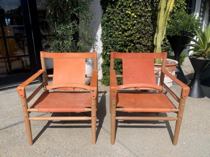 leather occasional chairs pair 6185