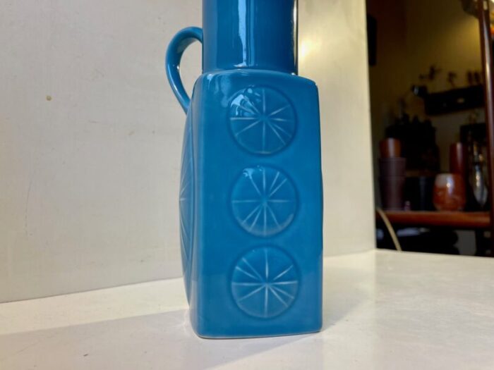 light blue ceramic jug vase by carl harry stalhane for roerstrand 1960s 3