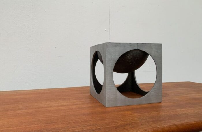 lorenzo burchiellaro mid century italian modernist cube sculpture 26