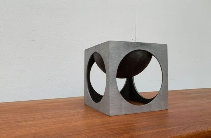 lorenzo burchiellaro mid century italian modernist cube sculpture 27