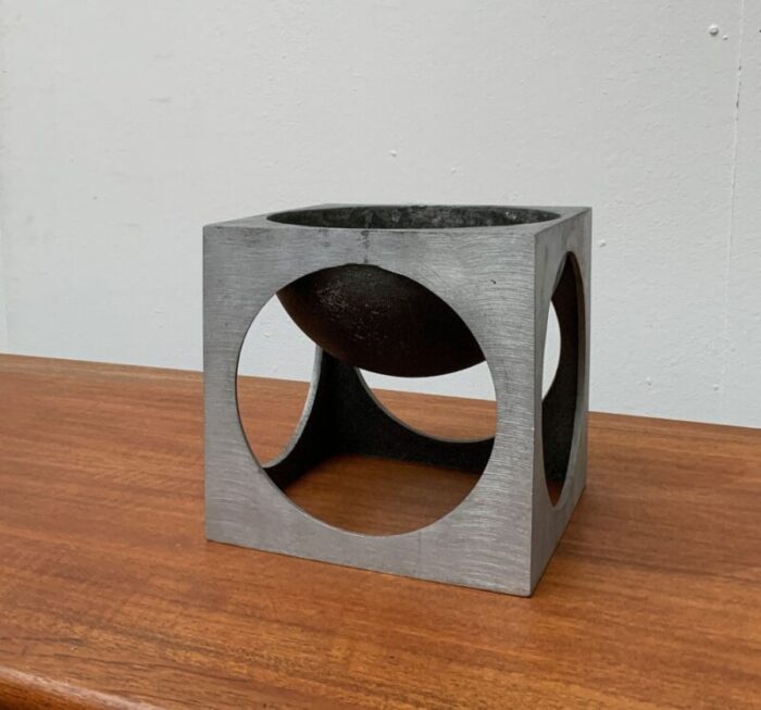 lorenzo burchiellaro mid century italian modernist cube sculpture 32