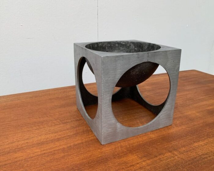 lorenzo burchiellaro mid century italian modernist cube sculpture 5