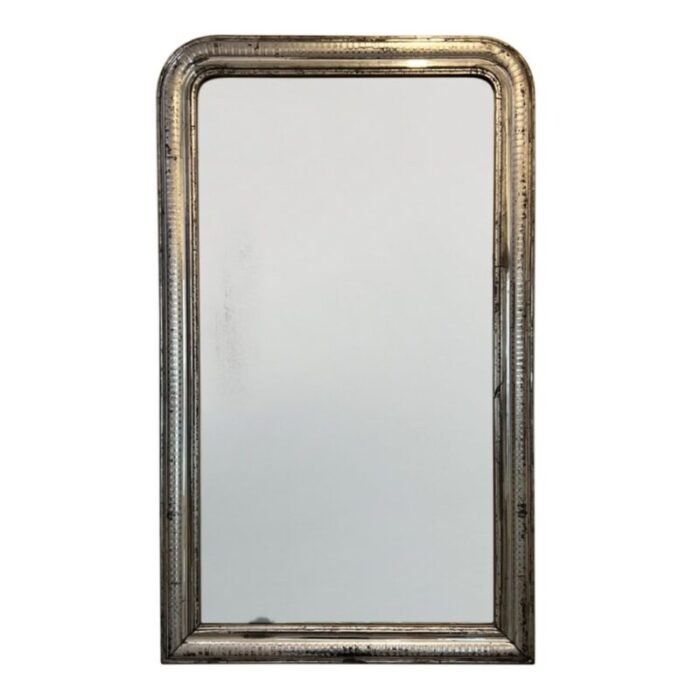 louis philippe silver leaf mirror 1