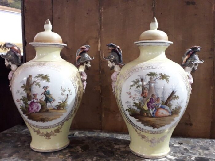 louis philippe vases germany 1870s set of 2 2