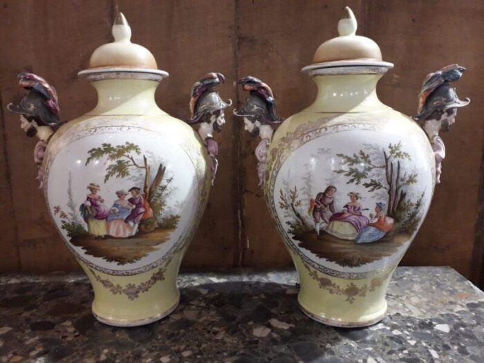 louis philippe vases germany 1870s set of 2 5