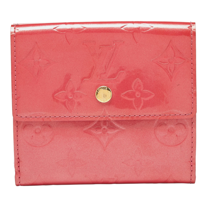 louis vuitton framboise monogram vernis elise wallet 4962