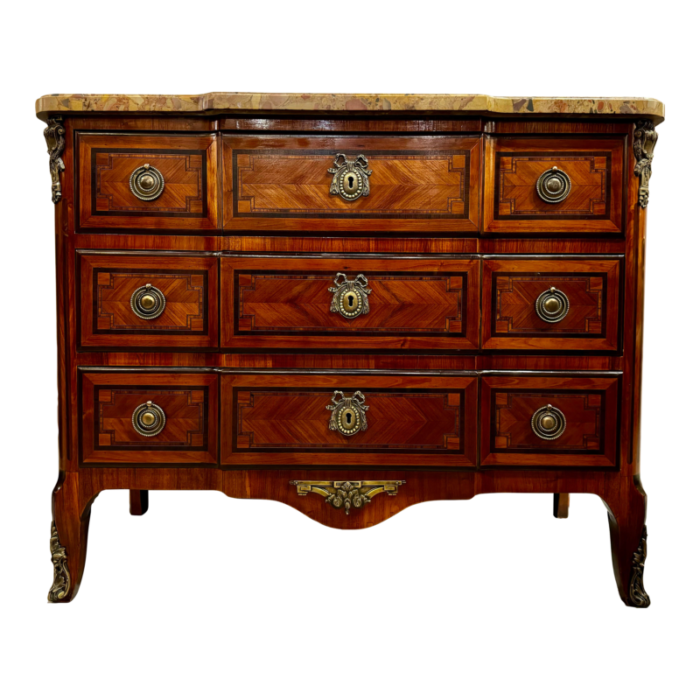 louis xvi style marquetry chest 6061