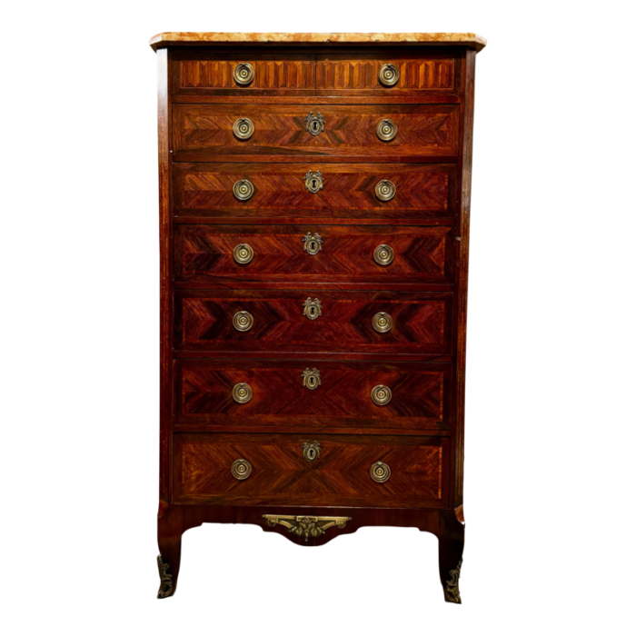 louis xvi style marquetry semanier 1053