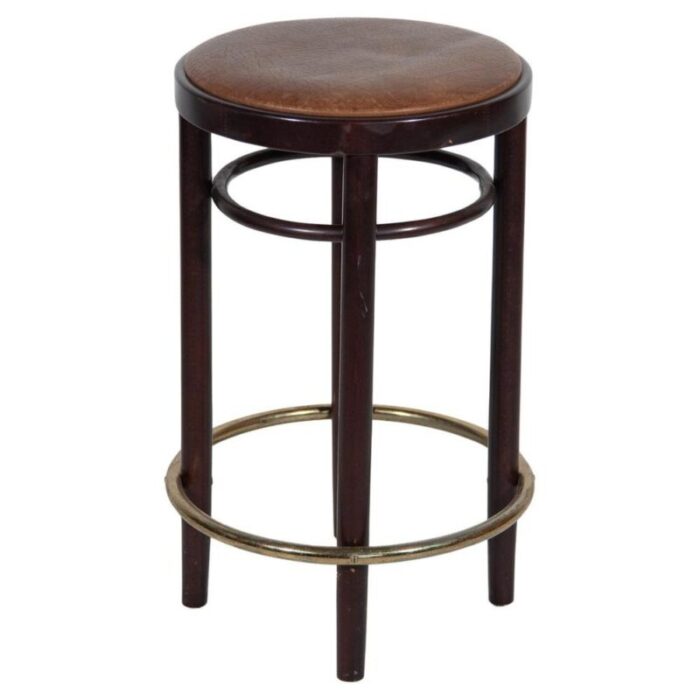 low bar stool attributed to thonet 1979 2761