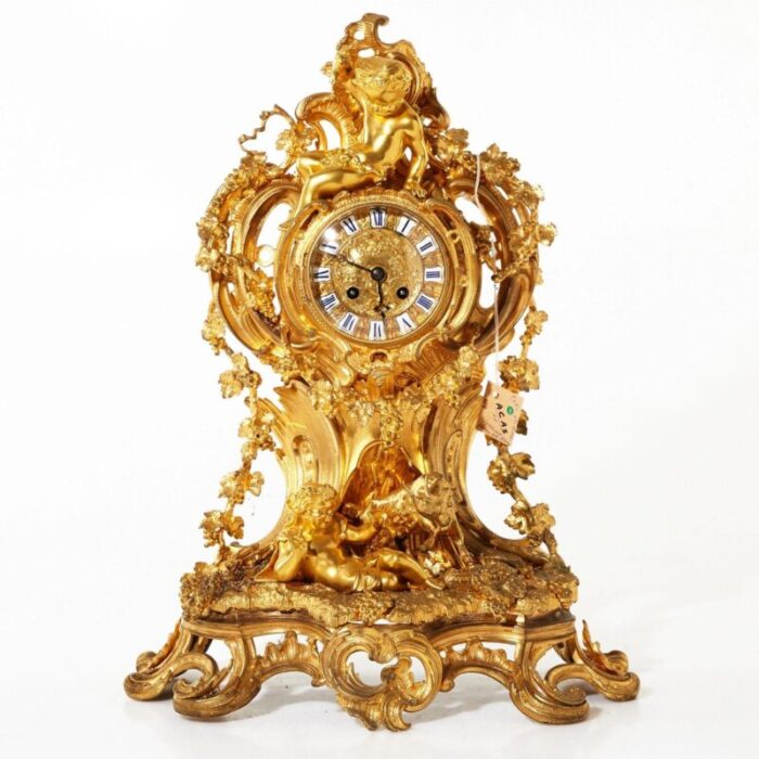 mantel clock in the style of louis xv 1