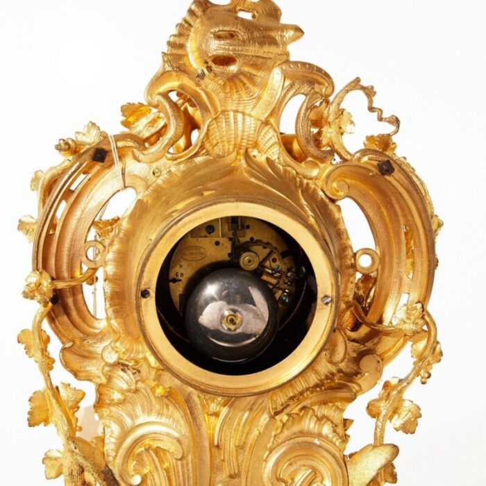 mantel clock in the style of louis xv 2