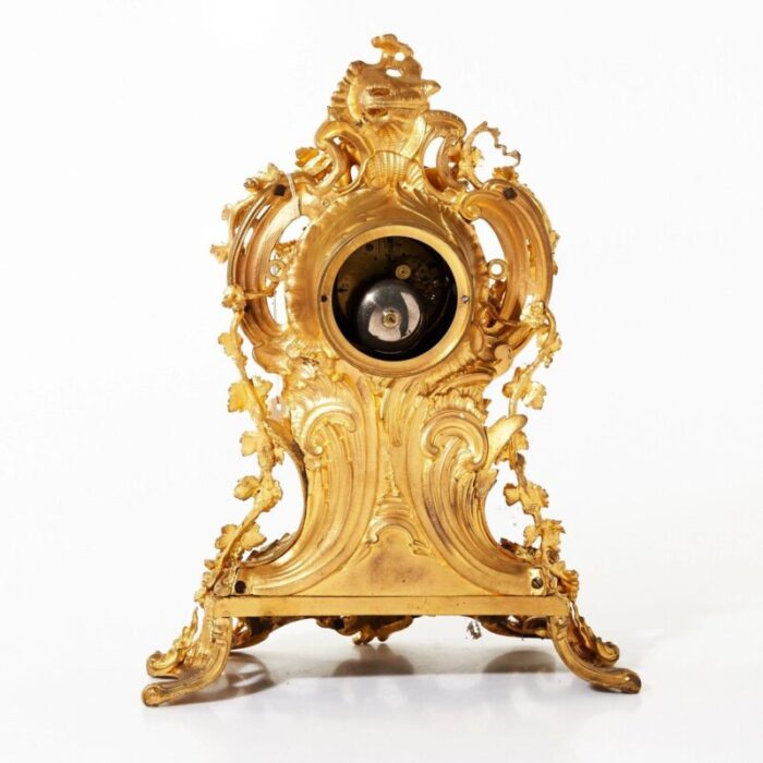 mantel clock in the style of louis xv 3