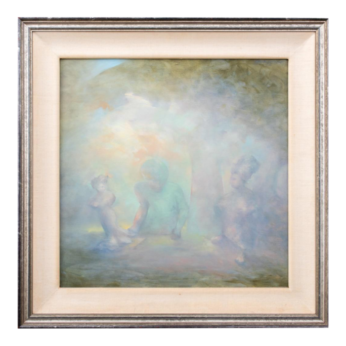 mario gurfein figures beneath a tree oil on canvas 0733