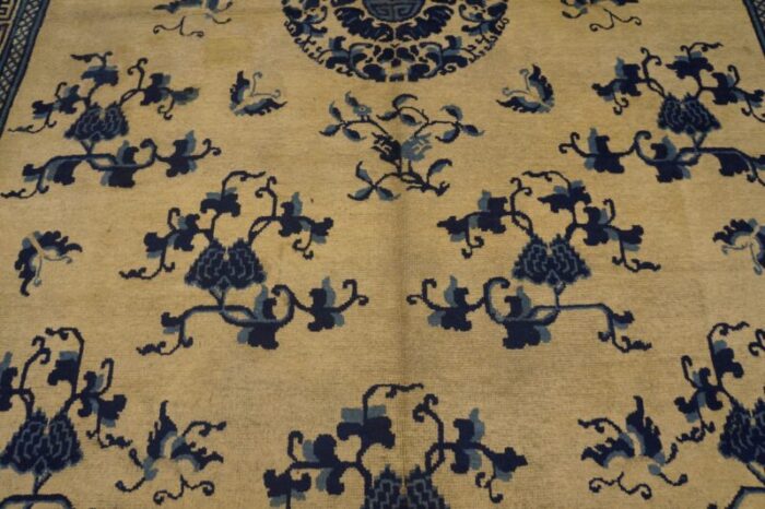 mid 19th century w chinese ningxia kang carpet 0784