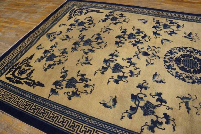 mid 19th century w chinese ningxia kang carpet 1501